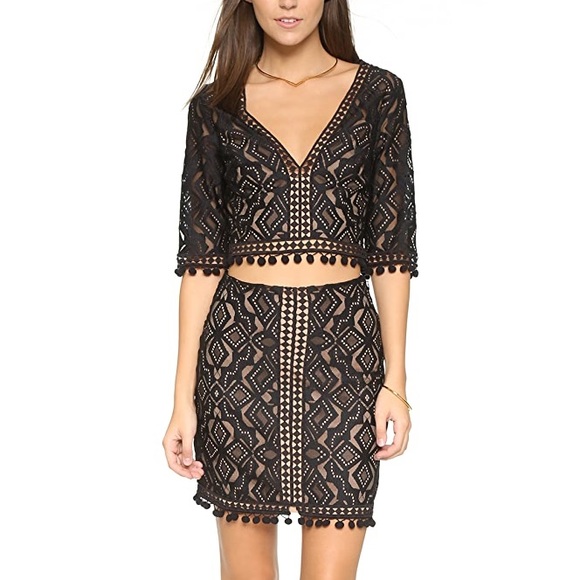 For Love And Lemons Dresses & Skirts - NWT For Love & Lemons Florence Crop Top/Skirt Set